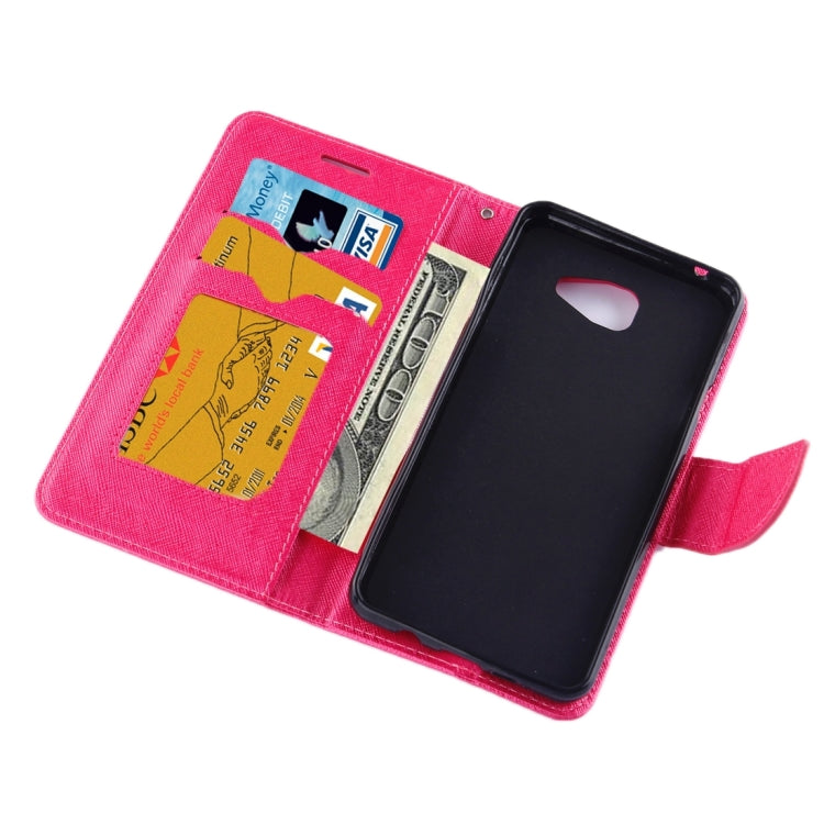 For Galaxy A7(2016) / A710 Cross Texture Horizontal Flip Solid Color Leather Case with Holder & Card Slots & Wallet