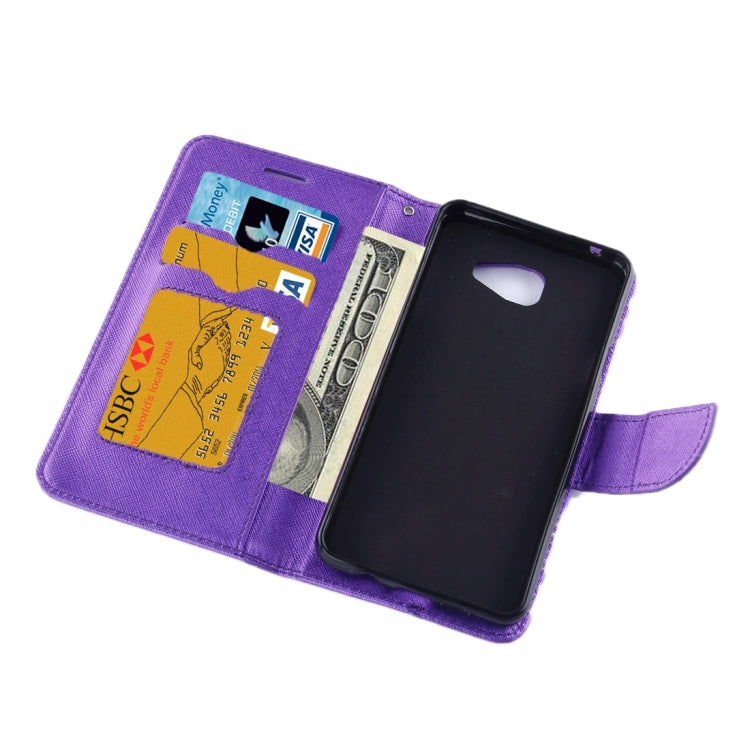 For Galaxy A7(2016) / A710 Cross Texture Horizontal Flip Solid Color Leather Case with Holder & Card Slots & Wallet