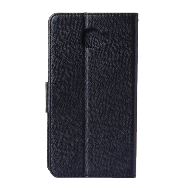 For Galaxy A9 / A900 Cross Texture Horizontal Flip Solid Color Leather Case with Holder & Card Slots & Wallet