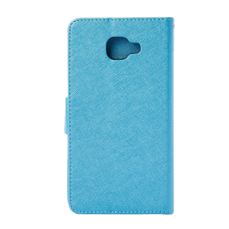 For Galaxy A9 / A900 Cross Texture Horizontal Flip Solid Color Leather Case with Holder & Card Slots & Wallet