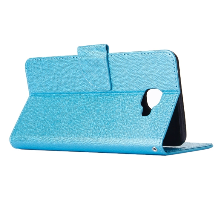For Galaxy A9 / A900 Cross Texture Horizontal Flip Solid Color Leather Case with Holder & Card Slots & Wallet