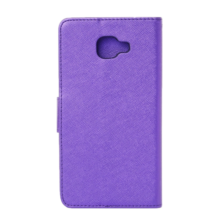 For Galaxy A9 / A900 Cross Texture Horizontal Flip Solid Color Leather Case with Holder & Card Slots & Wallet