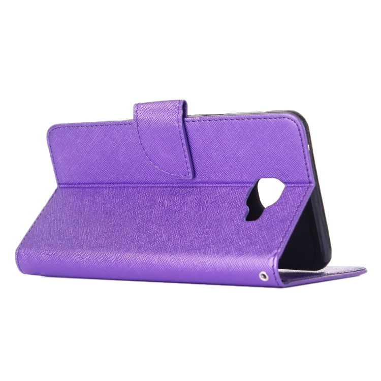 For Galaxy A9 / A900 Cross Texture Horizontal Flip Solid Color Leather Case with Holder & Card Slots & Wallet