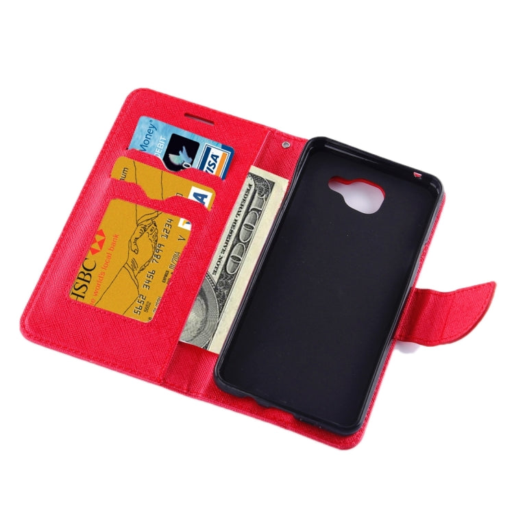 For Galaxy A9 / A900 Cross Texture Horizontal Flip Solid Color Leather Case with Holder & Card Slots & Wallet