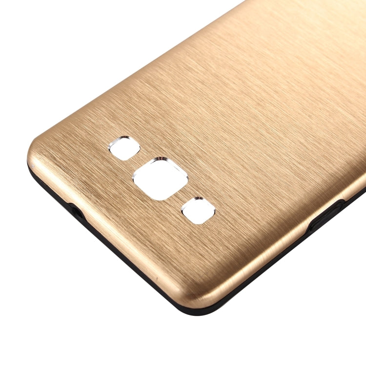 For Galaxy A3 / A300 MOTOMO Brushed Texture Metal + TPU Protective Case