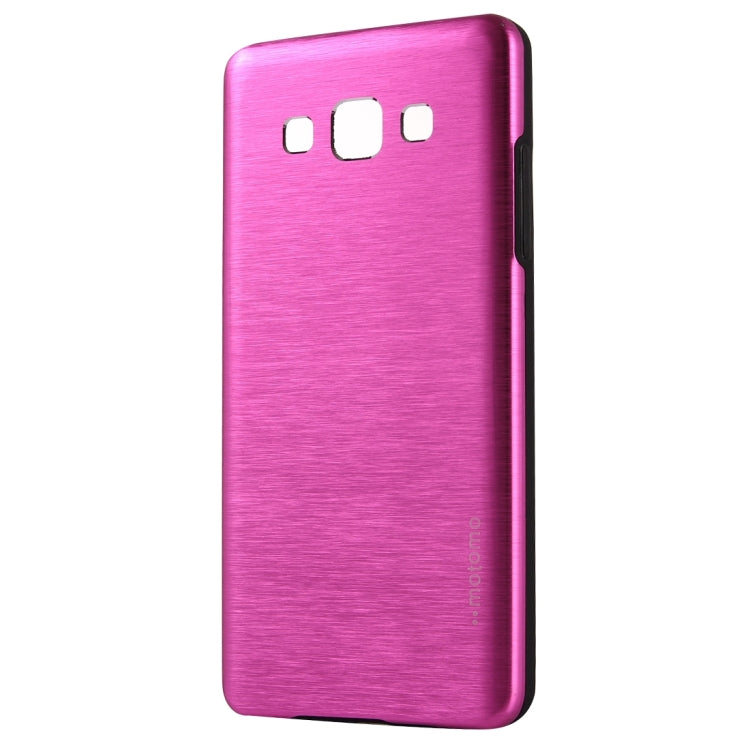 For Galaxy A3 / A300 MOTOMO Brushed Texture Metal + TPU Protective Case