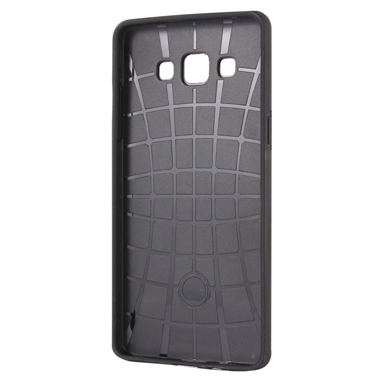 For Galaxy E7 / E700 MOTOMO Brushed Texture Metal + TPU Protective Case