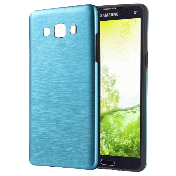 For Galaxy E7 / E700 MOTOMO Brushed Texture Metal + TPU Protective Case
