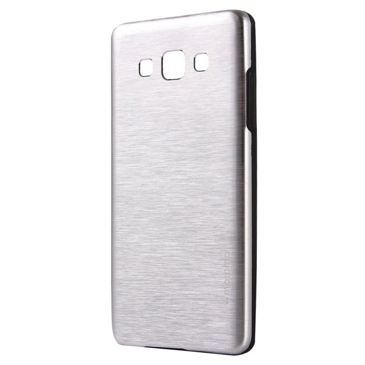 For Galaxy E7 / E700 MOTOMO Brushed Texture Metal + TPU Protective Case