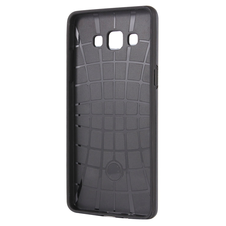 For Galaxy J5 / J500 MOTOMO Brushed Texture Metal + TPU Protective Case