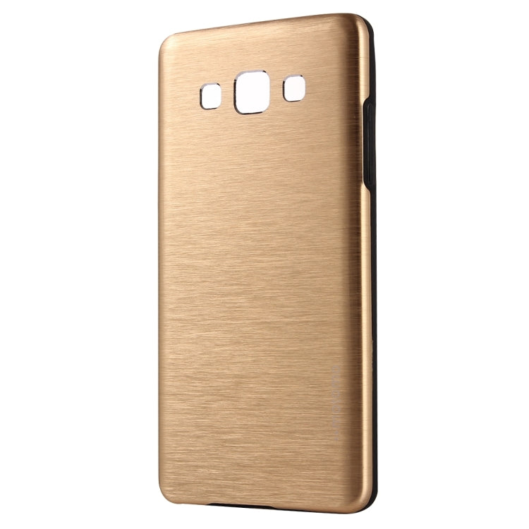 For Galaxy J7 / J700 MOTOMO Brushed Texture Metal + TPU Protective Case