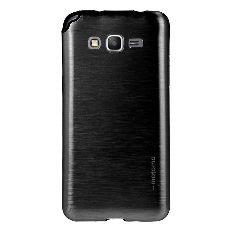 For Galaxy Grand Prime / G530 MOTOMO Brushed Texture Metal + TPU Protective Case