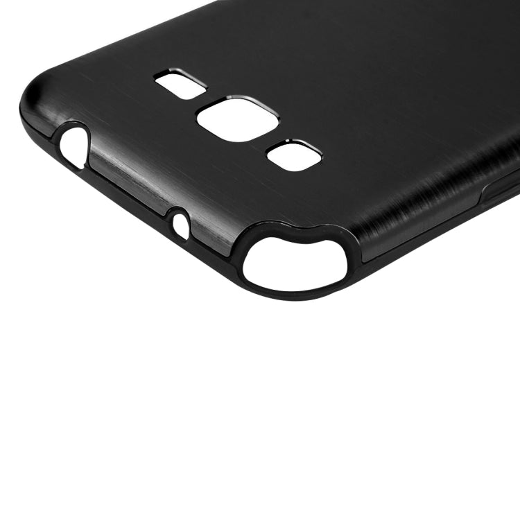 For Galaxy Grand Prime / G530 MOTOMO Brushed Texture Metal + TPU Protective Case