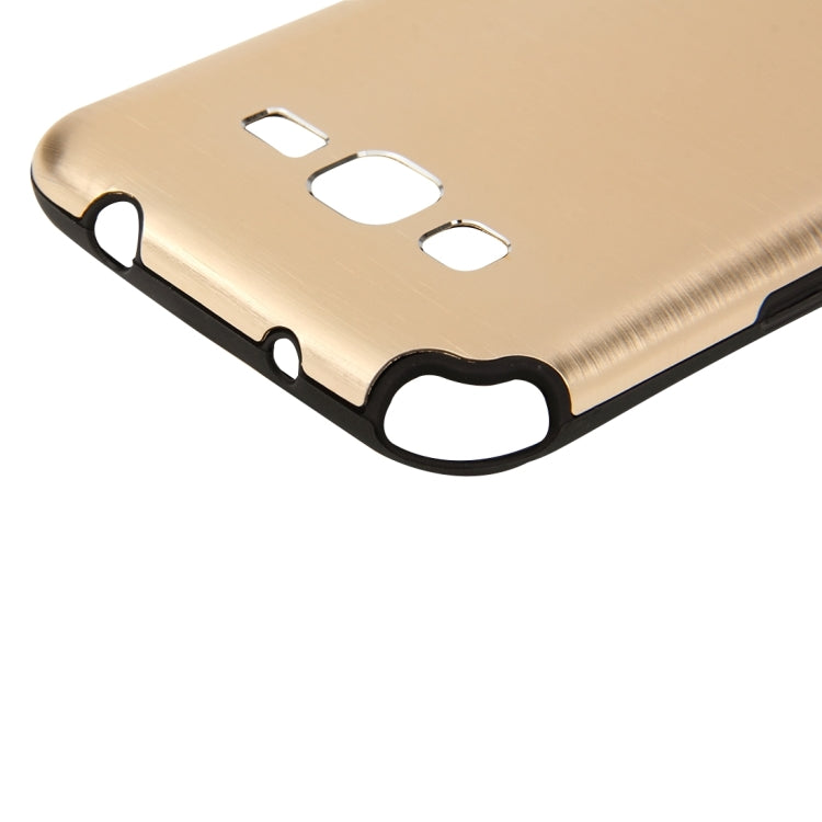 For Galaxy Grand Prime / G530 MOTOMO Brushed Texture Metal + TPU Protective Case