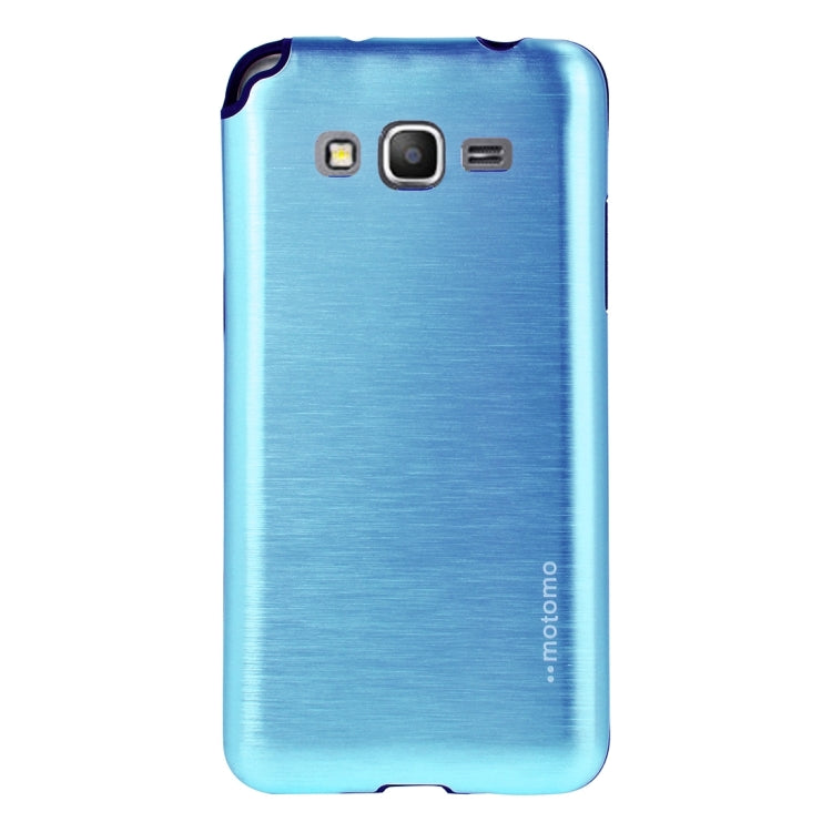 For Galaxy Grand Prime / G530 MOTOMO Brushed Texture Metal + TPU Protective Case