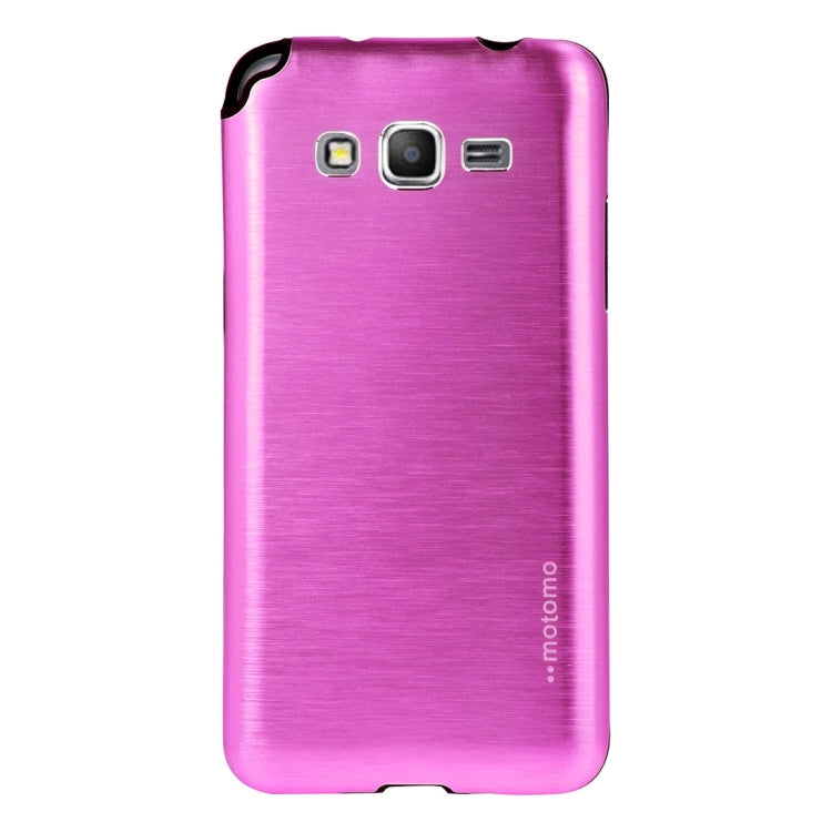 For Galaxy Grand Prime / G530 MOTOMO Brushed Texture Metal + TPU Protective Case