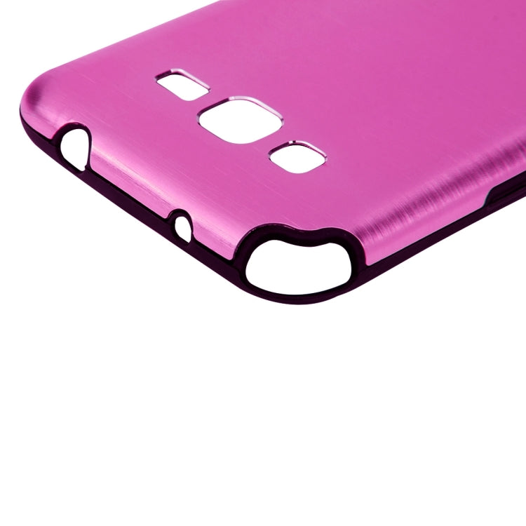 For Galaxy Grand Prime / G530 MOTOMO Brushed Texture Metal + TPU Protective Case