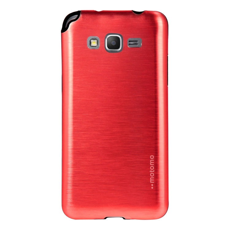 For Galaxy Grand Prime / G530 MOTOMO Brushed Texture Metal + TPU Protective Case