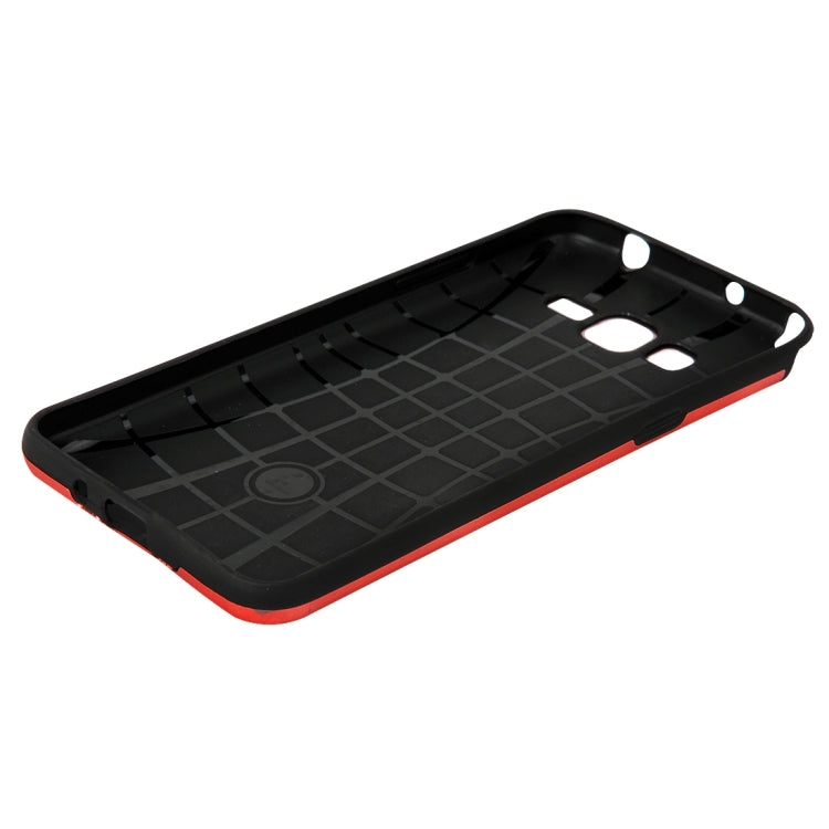 For Galaxy Grand Prime / G530 MOTOMO Brushed Texture Metal + TPU Protective Case