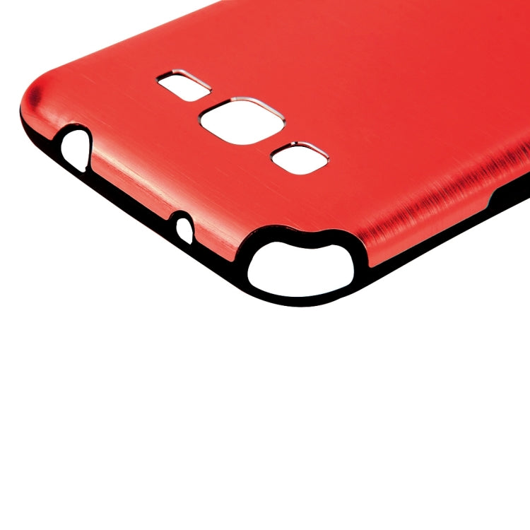For Galaxy Grand Prime / G530 MOTOMO Brushed Texture Metal + TPU Protective Case