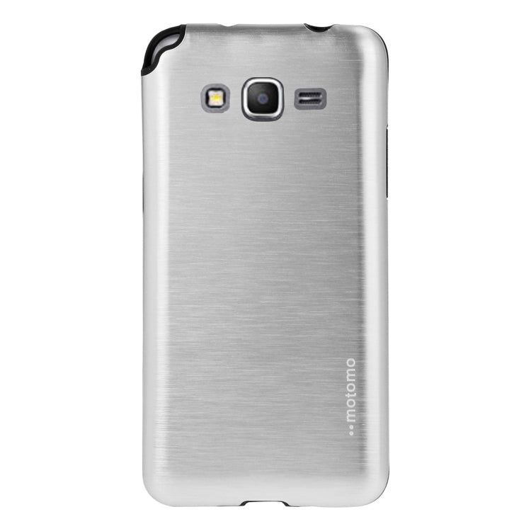 For Galaxy Grand Prime / G530 MOTOMO Brushed Texture Metal + TPU Protective Case