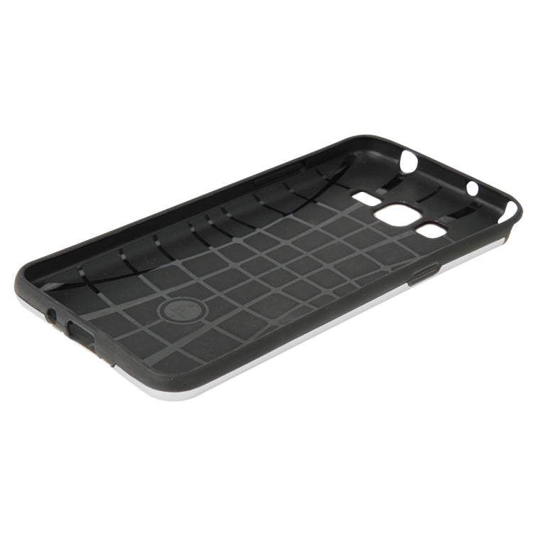For Galaxy Grand Prime / G530 MOTOMO Brushed Texture Metal + TPU Protective Case