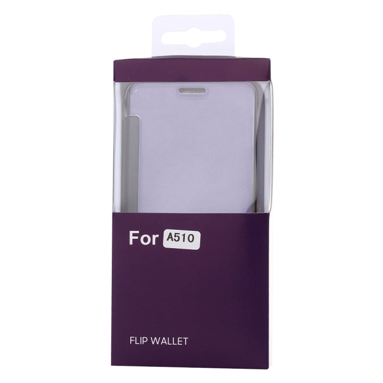 For Galaxy A5 (2016) / A510 Electroplating Mirror Horizontal Flip Leather Case