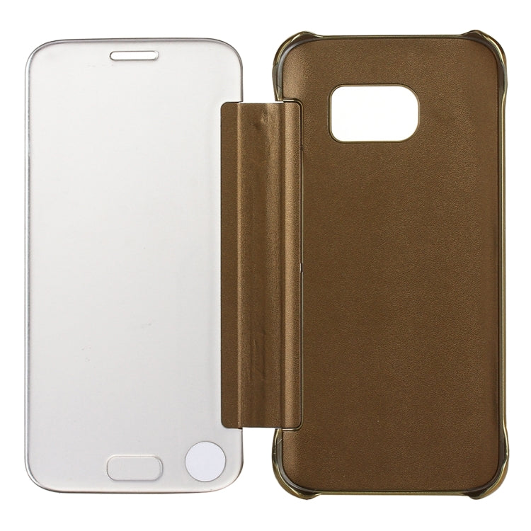 For Galaxy S7 / G930 Electroplating Mirror Horizontal Flip Leather Case