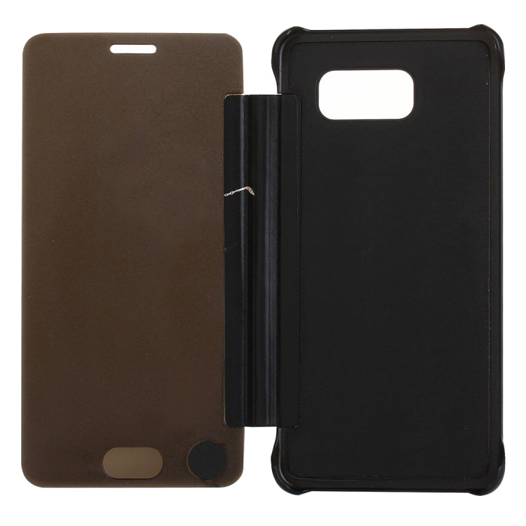 For Galaxy A7 (2016) / A710 Electroplating Mirror Horizontal Flip Leather Case