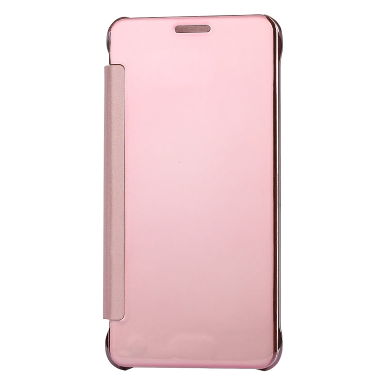 For Galaxy A7 (2016) / A710 Electroplating Mirror Horizontal Flip Leather Case