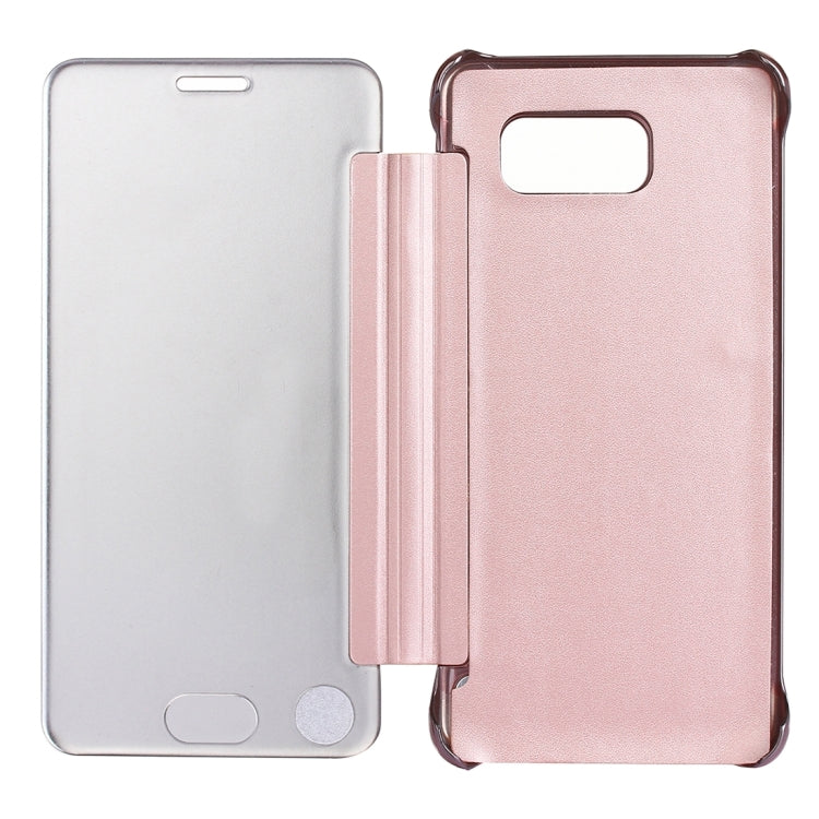 For Galaxy A7 (2016) / A710 Electroplating Mirror Horizontal Flip Leather Case