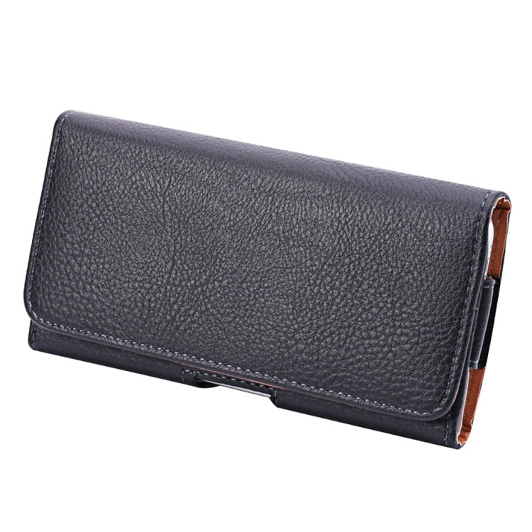 For iPhone X & Galaxy S7 / G930 & S6 Edge / G925 & S6 / G920 & S5 / G900 & Grand DUOS I9082 Litchi Texture Vertical Flip Leather Case Waist Bag with Back Splint