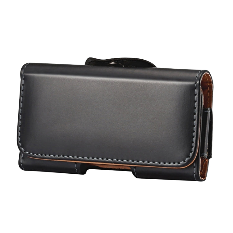 For iPhone X & Galaxy S7 / G930 & S6 Edge / G925 & S6 / G920 & S5 / G900 & Grand DUOS I9082 Smooth Surface Vertical Flip Leather Case Waist Bag with Back Splint