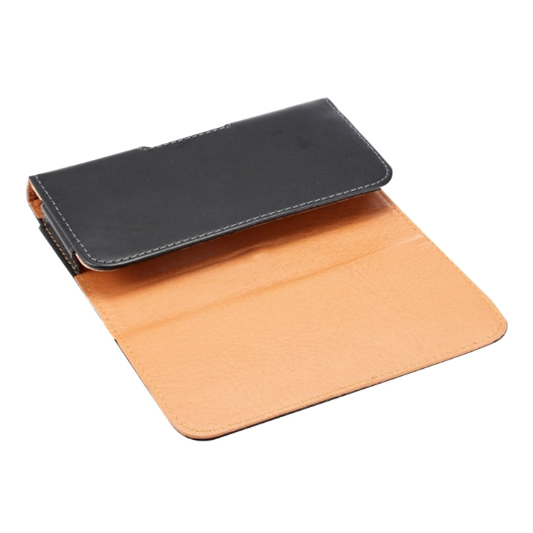 For iPhone X & Galaxy S7 / G930 & S6 Edge / G925 & S6 / G920 & S5 / G900 & Grand DUOS I9082 Smooth Surface Vertical Flip Leather Case Waist Bag with Back Splint