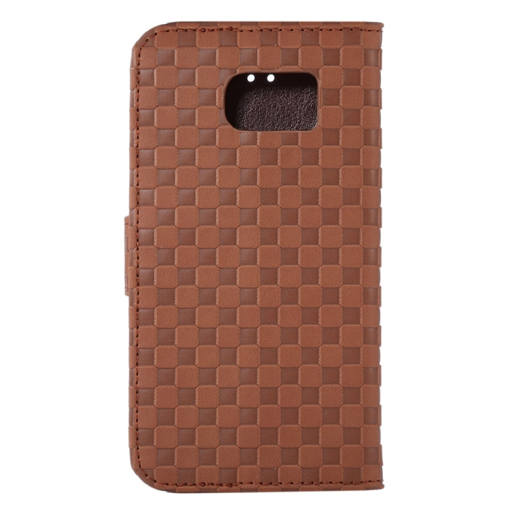 For Galaxy S7 Edge/ G935 Small Grid Voltage Texture Horizontal Flip Leather Case with Holder & Card Slots