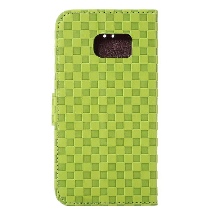 For Galaxy S7 Edge/ G935 Small Grid Voltage Texture Horizontal Flip Leather Case with Holder & Card Slots