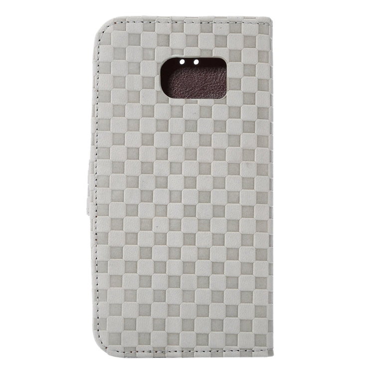 For Galaxy S7 Edge/ G935 Small Grid Voltage Texture Horizontal Flip Leather Case with Holder & Card Slots