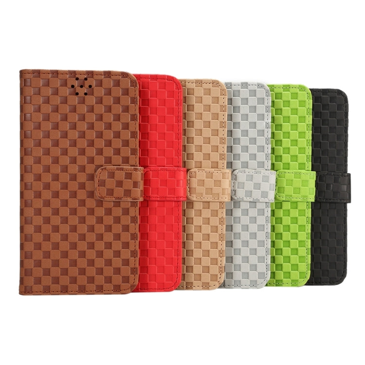 For Galaxy S7 Edge/ G935 Small Grid Voltage Texture Horizontal Flip Leather Case with Holder & Card Slots