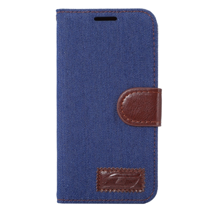 For Galaxy S7 Edge/G935 Jeans Horizontal Flip Leather Case with Holder & Card Slots