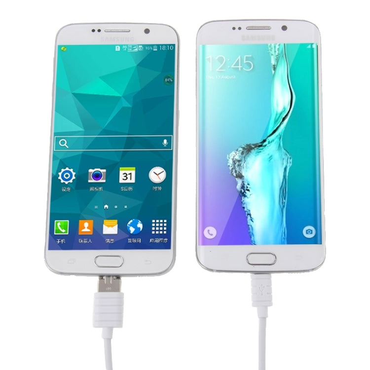 High Speed Knurling Micro USB to USB 2.0 Data / Charging Cable with Adhesive Tie for Samsung, Huawei, HTC, ZTE, Xiaomi Mobile Phones, etc  Total Length: 1m(White)