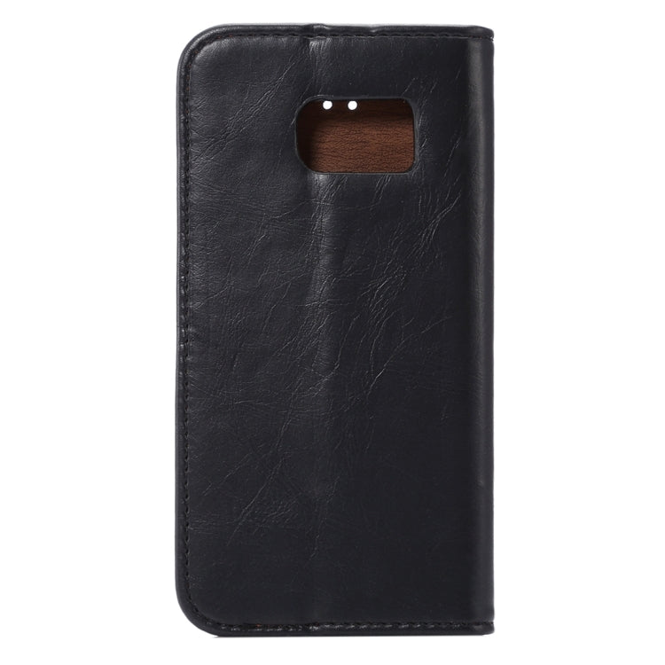 For Galaxy S7 Edge / G935 Magnetic Crazy Horse Texture Horizontal Flip Leather Case with Holder & Card Slots