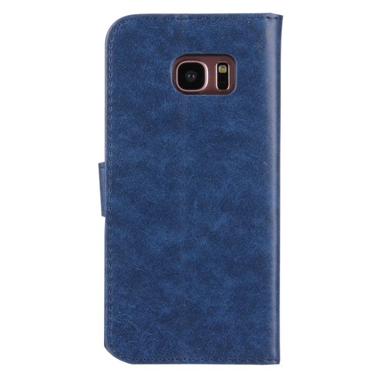 For Galaxy S7 Edge / G935 Magnetic Crazy Horse Texture Horizontal Flip Leather Case with Holder & Card Slots
