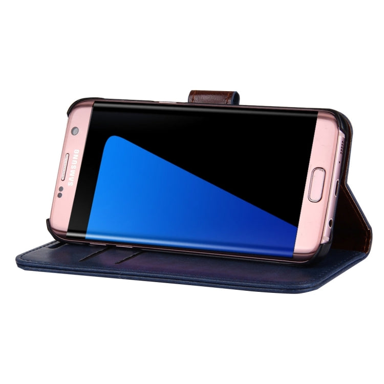 For Galaxy S7 Edge / G935 Magnetic Crazy Horse Texture Horizontal Flip Leather Case with Holder & Card Slots