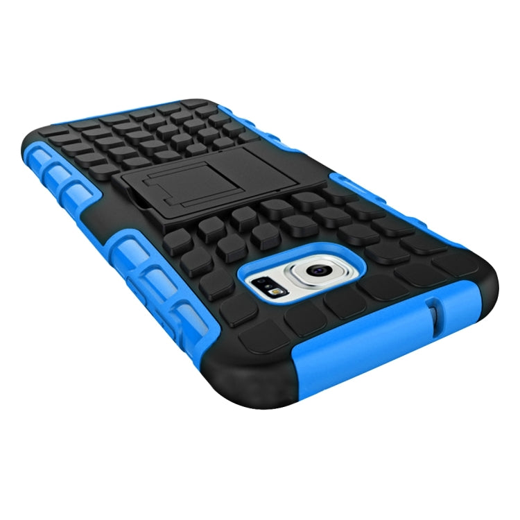 For Galaxy S7 / G930 2 in 1 Double Colored Tire Texture Combination Case with Separable Black Holder