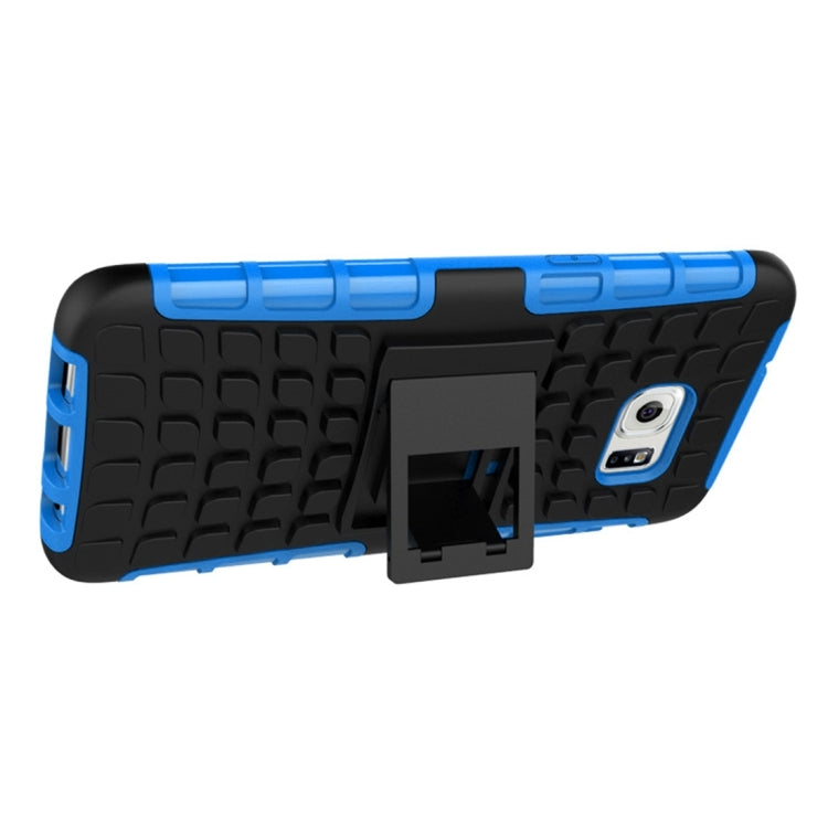 For Galaxy S7 / G930 2 in 1 Double Colored Tire Texture Combination Case with Separable Black Holder