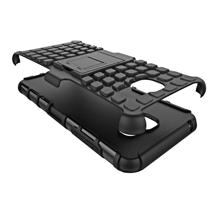 For Galaxy A7(2016) / A710 2 in 1 Double Colored Tire Texture Combination Case with Separable Black Holder