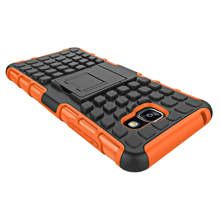 For Galaxy A7(2016) / A710 2 in 1 Double Colored Tire Texture Combination Case with Separable Black Holder