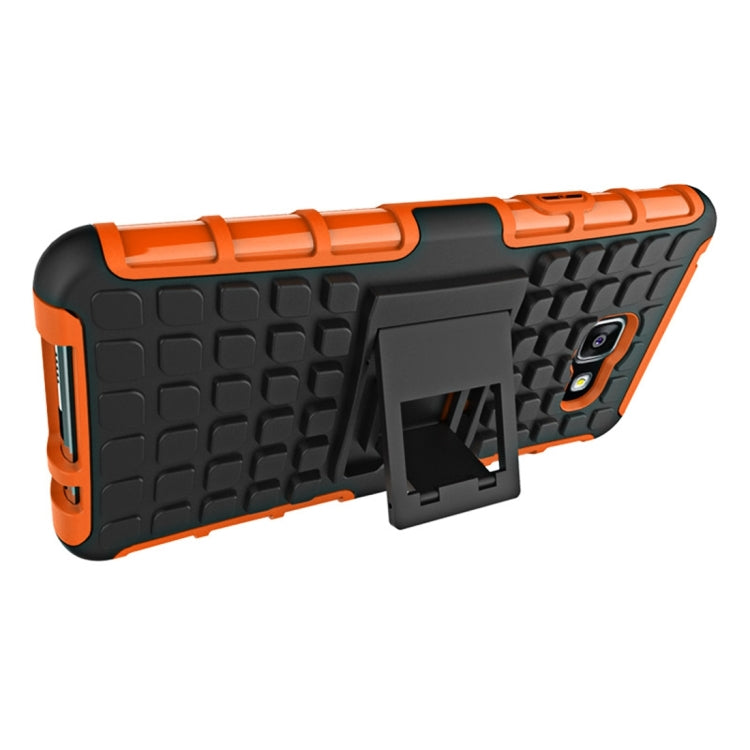 For Galaxy A7(2016) / A710 2 in 1 Double Colored Tire Texture Combination Case with Separable Black Holder
