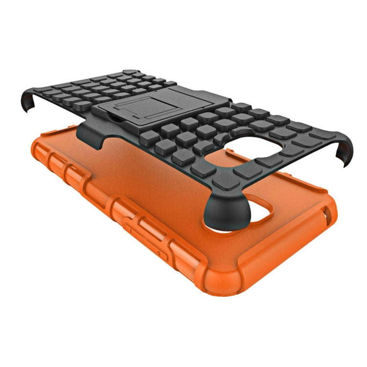 For Galaxy A7(2016) / A710 2 in 1 Double Colored Tire Texture Combination Case with Separable Black Holder