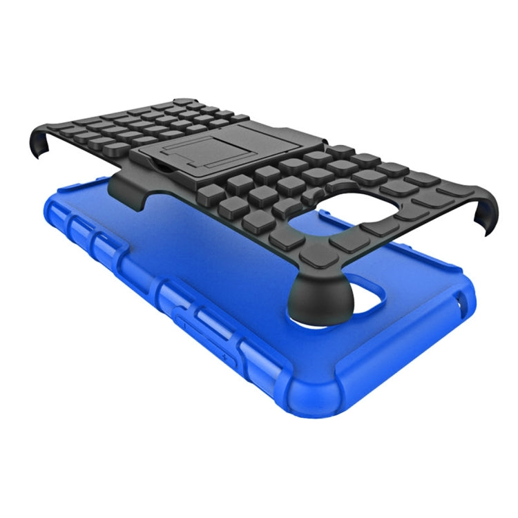 For Galaxy A5(2016) / A510 2 in 1 Double Colored Tire Texture Combination Case with Separable Black Holder